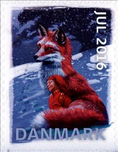Stamp, Christmas 2016, Denmark Stamps - Christmas Seals,  , Christmas, Foxes