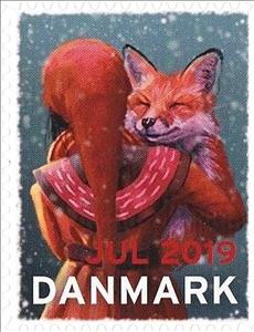Stamp, Christmas 2019, Denmark Stamps - Christmas Seals,  , Christmas, Foxes