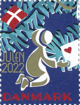 Stamp, Christmas 2022, Denmark Stamps - Christmas Seals,  , Christmas, Flags, Letters (Mail)