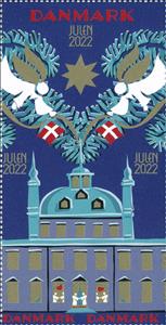 Stamp, Christmas 2022, Denmark Stamps - Christmas Seals,  , Angels, Christmas, Flags