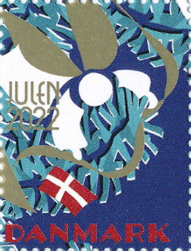 Stamp, Christmas 2022, Denmark Stamps - Christmas Seals,  , Angels, Christmas, Flags