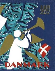 Stamp, Christmas 2022, Denmark Stamps - Christmas Seals,  , Angels, Christmas, Flags