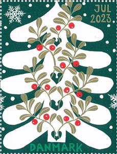 Stamp, Christmas 2023, Denmark Stamps - Christmas Seals,  , Christmas, Fruits and Berries, Plants (Flora)