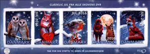 Full Pane, Merry Christmas from All Forest Animals, Denmark Stamps - Christmas Seals,  , Christmas