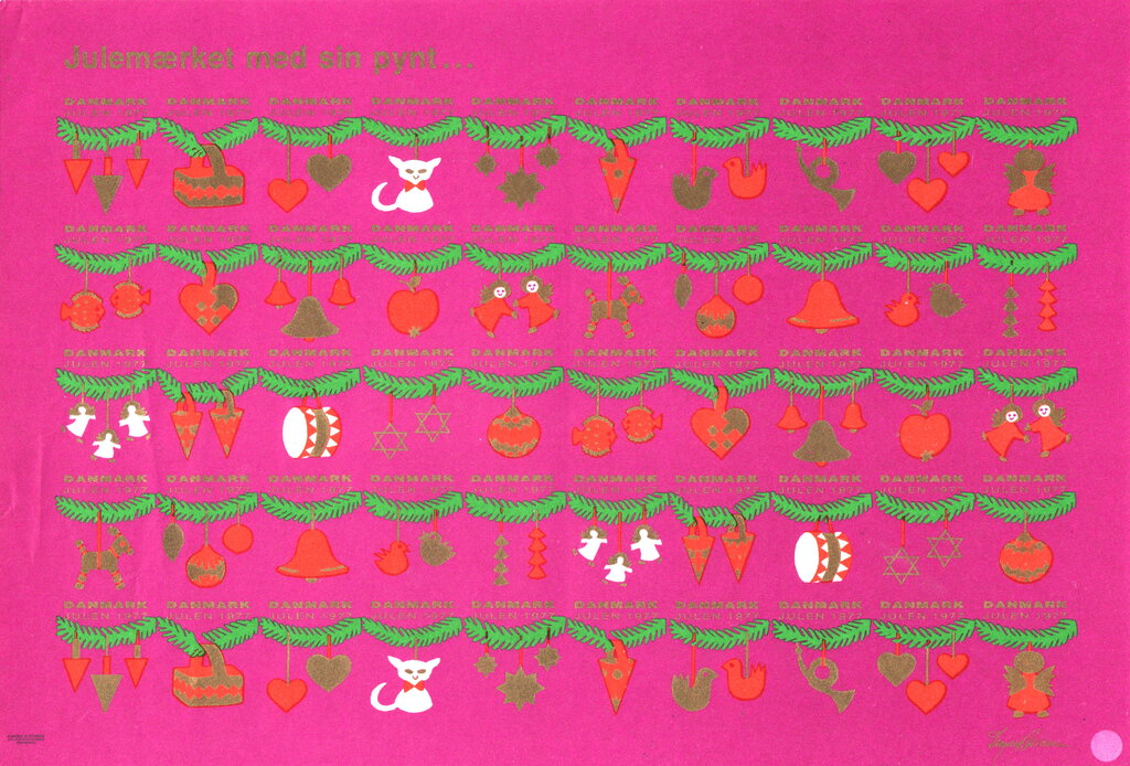 The Christmas Seal with Christmas Decorations