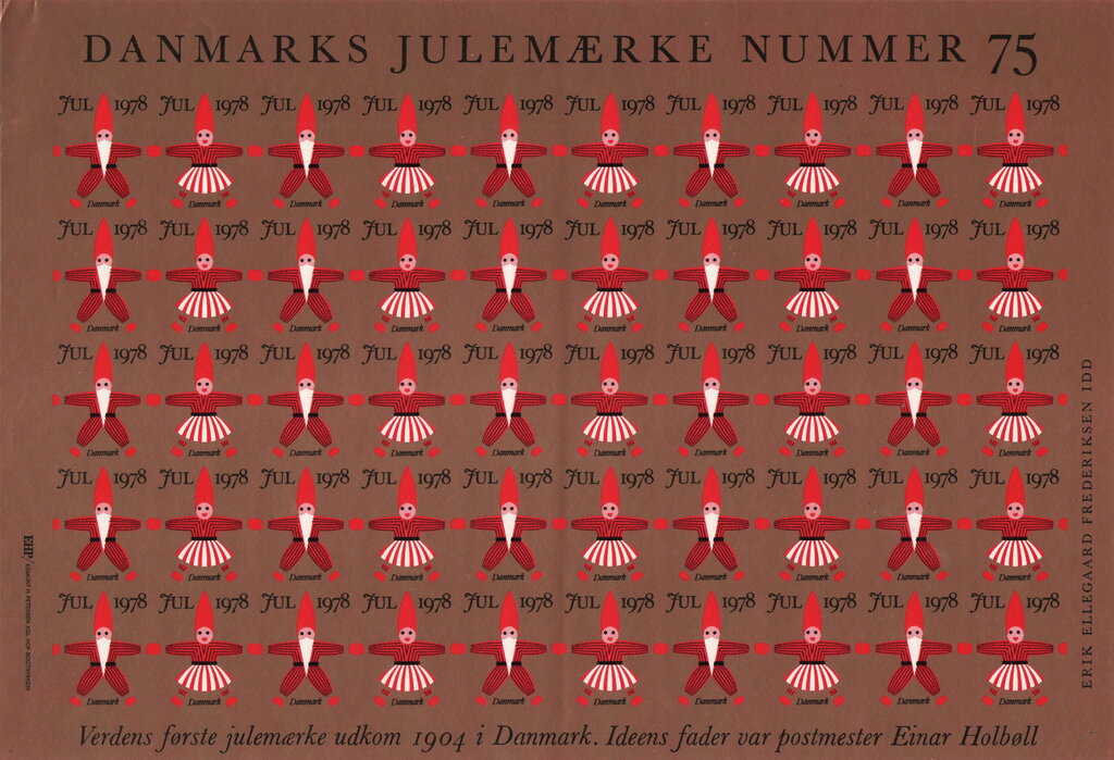 The Danish Christmas Seal Number 75