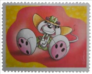 Stamp, Diddlina, Fantasy Issues,  , Cartoons, Stylized Animals