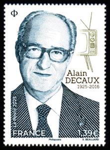 Stamp, Alain Decaux, Historian, France,  , Historians