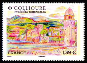 Stamp, Collioure, France,  , Townscapes / City Views