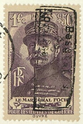 War aid. Marshal Foch