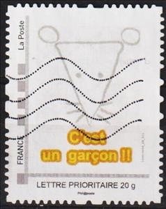 Stamp, Its a boy. C'est un Garcon, France,  , Infants, Special Occasions