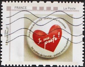 Stamp, Je suis poete, France,  , Literary People (Poets and Writers)