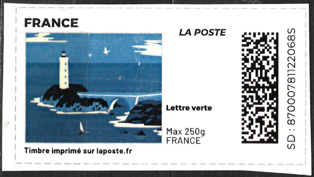 Lighthouse in blue. Redesign without laposte logo