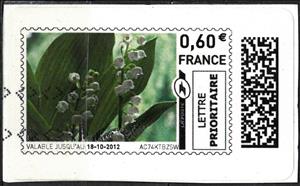 Stamp, Lily of the Valley 3, France,  , Flowers, Lilies (Flower), Plants (Flora)