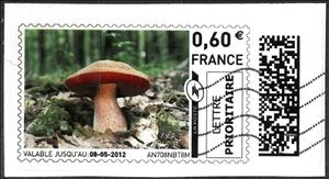 Stamp, Orange Toadstool, France,  , Mushrooms