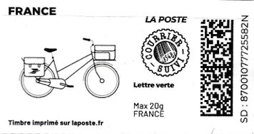 Postbike. Redesign without Laposte logo; Courrier Suivi