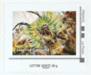 Stamp, Satellite Costume, France,  , Carnival, Dance, Suits and Costumes