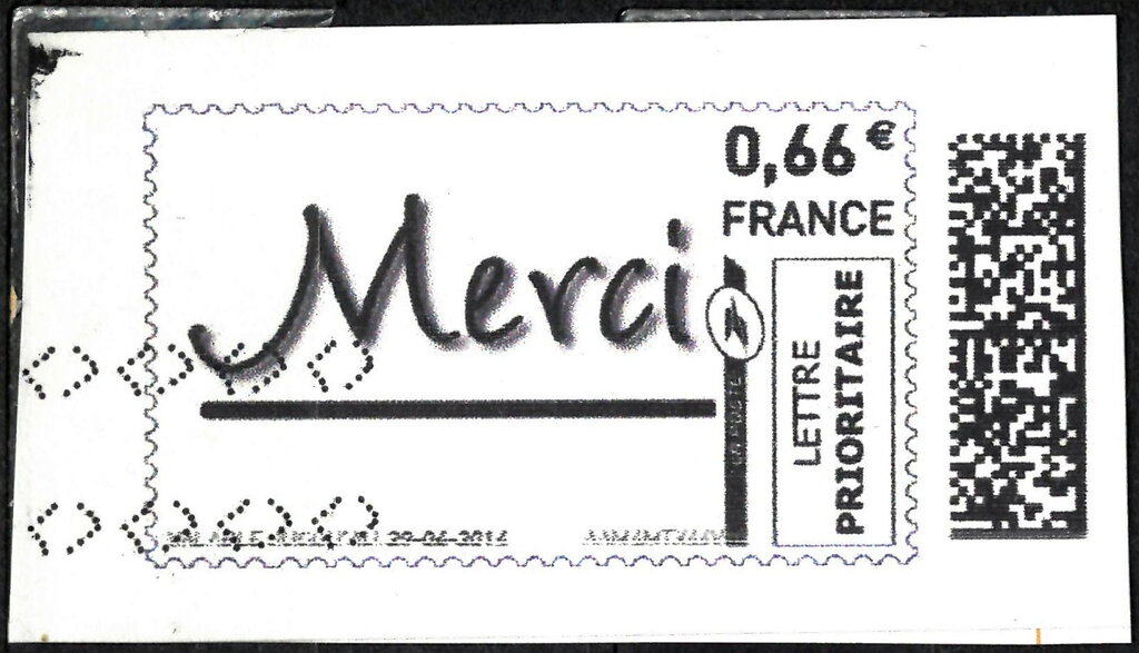 Thanks in Stylish Writing underlined. Merci