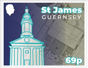 Stamp, Architecture : St. James The Less Church, Guernsey,  , Architecture, Churches - Cathedrals - Basilicas - Chapels