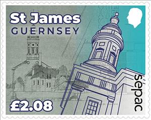 Stamp, Architecture : St. James The Less Church, Guernsey,  , Architecture, Churches - Cathedrals - Basilicas - Chapels, S.E.P.A.C.
