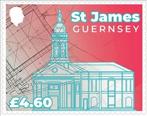 Stamp, Architecture : St. James The Less Church, Guernsey,  , Architecture, Churches - Cathedrals - Basilicas - Chapels