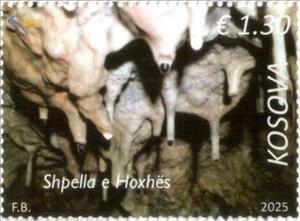 Stamp, Hoxha Cave, Vrellë, Kosovo,  , Caves