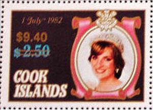 Stamp, Surcharged,Black or Gold, Cook Islands,  