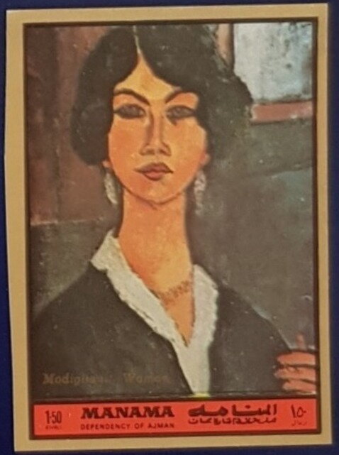 Sitting Algerian Almaisa, by Amadeo Modigliani