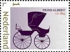 Stamp, Prins Albert (ca. 1895), Netherlands,  , Carriages, Vehicles