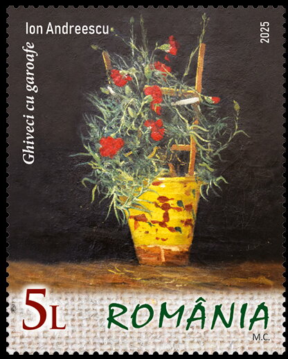 Pot with Carnations by Ion Andreescu,