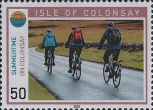 Stamp, Cycling, Scotland, Isle of Colonsay,  , Cycling