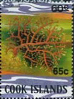 Stamp, Stylaster - Surcharged, Cook Islands,  , Corals and Sponges, Sea Life