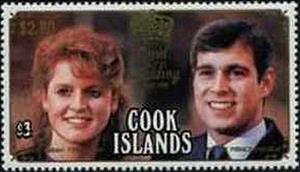 Stamp, Surcharged,Black or Gold, Cook Islands,  