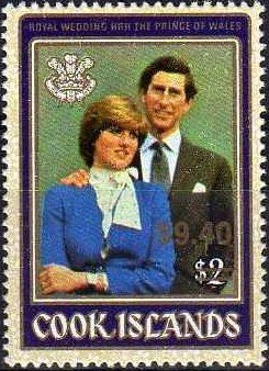 Stamp, Surcharged,Black or Gold, Cook Islands,  
