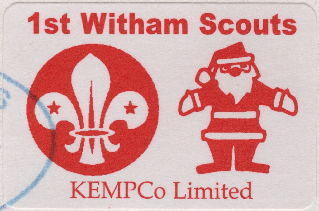 Scout Emblem and Santa