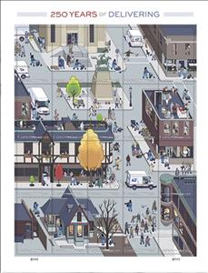 Mini Sheet, United States Postal Service, 250 Years, United States of America,  , Postal Services