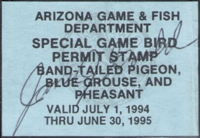 Stamp, Game & Fish Department seal, Arizona (AZ),  , Hunting, Seals (Emblems)