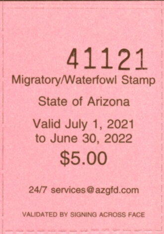 Migratory/Waterfowl Stamp