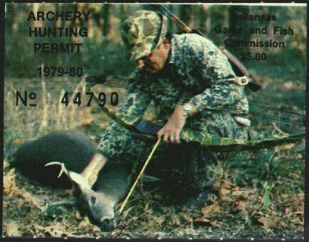 Hunter checking deer