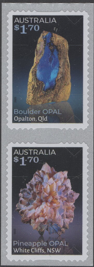 Domestic Post - Australian Opals - strip of 2