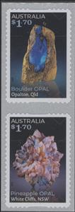 Se-tenant, Domestic Post - Australian Opals - strip of 2, Australia,  , Gemstones