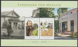 Souvenir Sheet, Ferdinand Von Mueller, Botnaist, Australia,  , Botanists, Famous People, Flowers