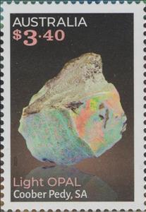 Stamp, Light Opal, Coober Pedy S.A., Australia,  , Gemstones, Minerals