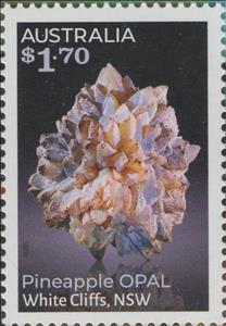 Stamp, Pineapple Opal, White Cliffs, NSW, Australia,  , Gemstones, Minerals