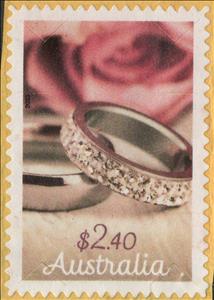 Stamp, Wedding Rings, Australia,  , Greetings, Jewelery, Weddings
