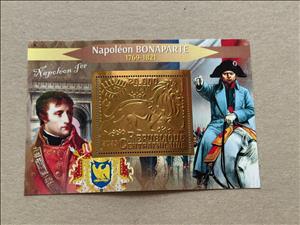 Souvenir Sheet, Napoleon Bonaparte, Central African Republic,  , Emperors, Famous People, Лев, Military Officers