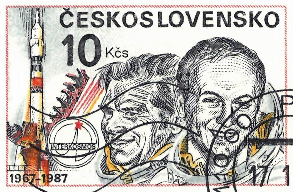Cosmonauts Alexei Gubarev and Vladimir Remek