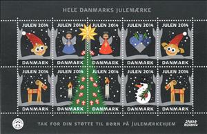 Mini Sheet, Christmas 2014, Denmark Stamps - Christmas Seals,  , Christmas