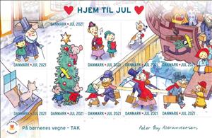 Mini Sheet, Christmas 2021, Denmark Stamps - Christmas Seals,  , Christmas