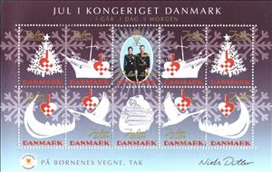 Mini Sheet, Christmas 2023, Denmark Stamps - Christmas Seals,  , Christmas, Royalty